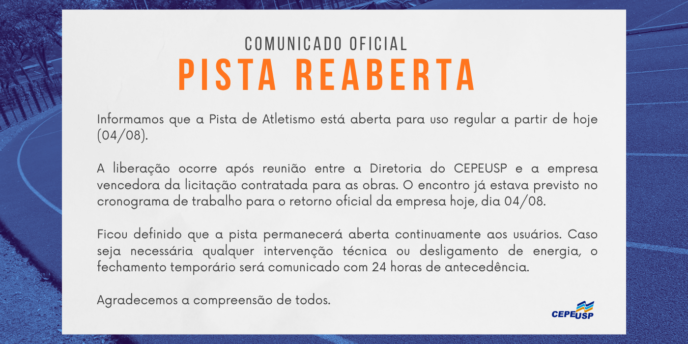 PISTA REABERTA