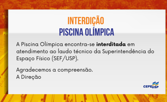 INTERDIÇÃO PISCINA OLÍMPICA